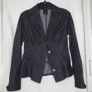 Women's Peplum Denim Jacket